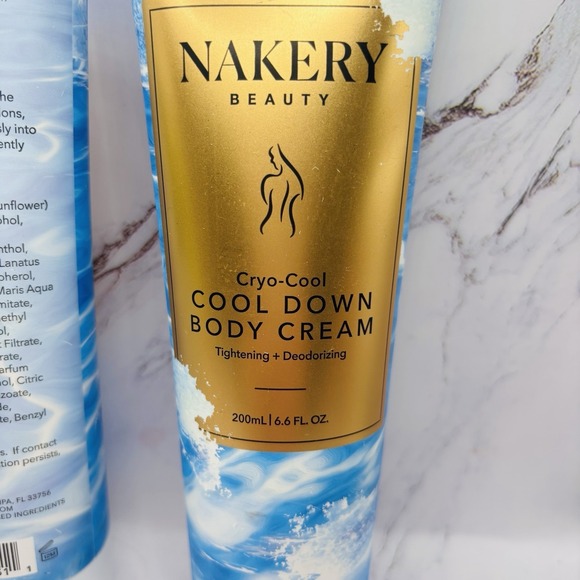 2-Sealed Nakery Beauty Cryo-Cool Cool Down Body Cream Tightening Deodorizing 6.6 - Picture 3 of 5